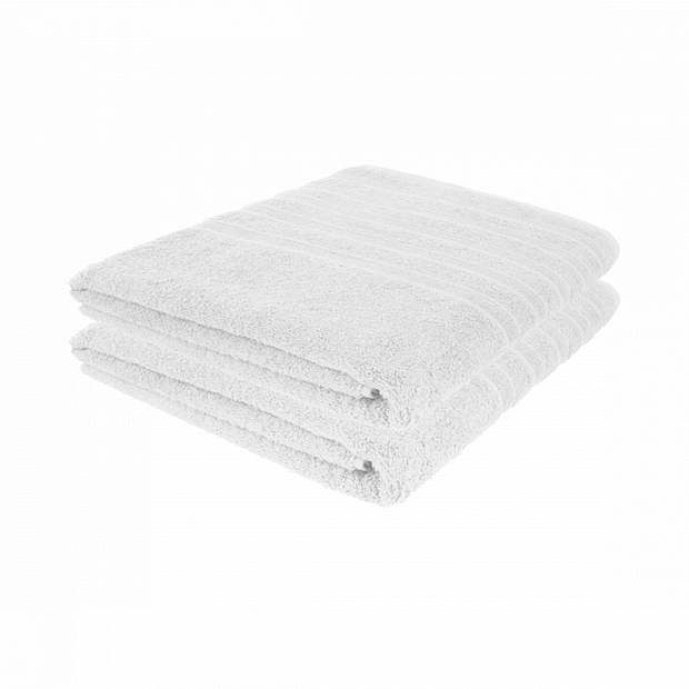 Foto van Pure4u luxe hotel handdoek - wit -2 stuks - 100x150cm - 550 g/m2