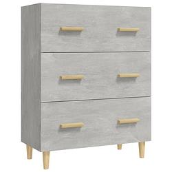 Foto van Vidaxl dressoir 70x34x90 cm bewerkt hout betongrijs