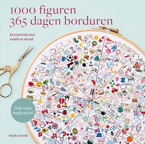 Foto van 1000 figuren 365 dagen borduren - steph arnold - paperback (9789043930413)