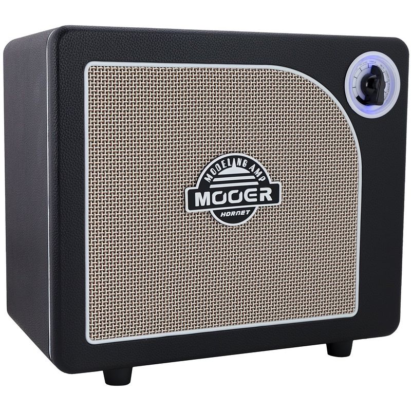 Foto van Mooer hornet black modeling gitaarversterker combo 15w