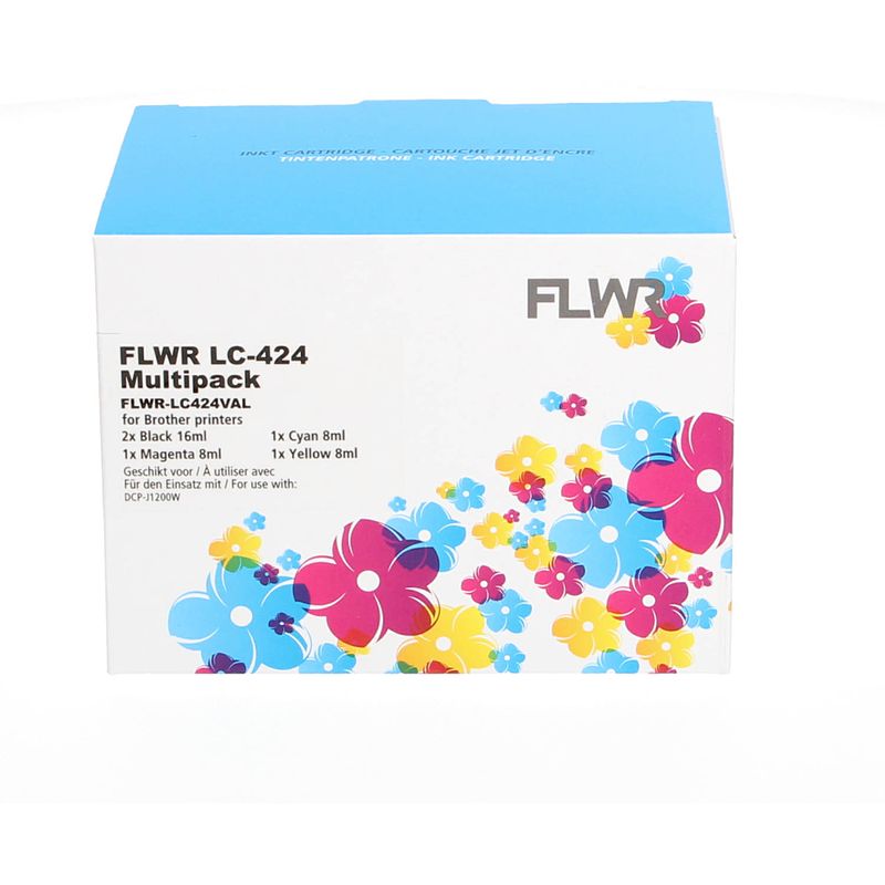 Foto van Flwr brother lc-424 multipack zwart en kleur cartridge