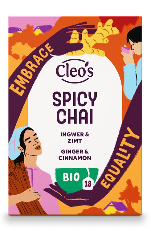 Foto van Cleo'ss spicy chai ginger & cinnamon bio
