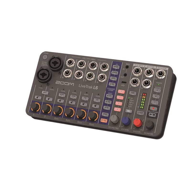 Foto van Zoom livetrak l-6 mixer en multitrack recorder