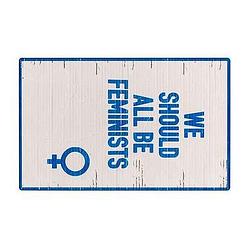 Foto van Tarkett vloerkleed finally vinyl™ feminist - blauw - 125x196 cm - leen bakker
