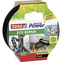 Foto van Tesa eco repair 56431-00000-00 textieltape tesa extra power zwart (l x b) 10 m x 38 mm 1 stuk(s)