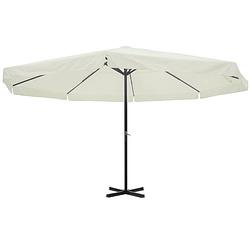 Foto van Vidaxl parasol samos 500 cm aluminium wit