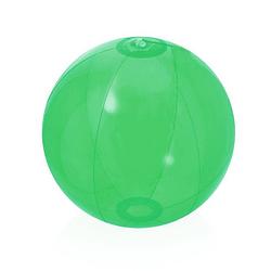 Foto van Opblaasbare strandbal beach fun plastic groen 28 cm - strandballen