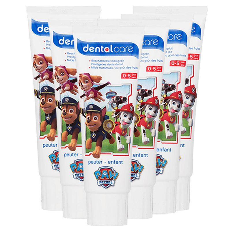 Foto van Dermo care - paw patrol - tandpasta - 6 x 75ml - voordeelverpakking