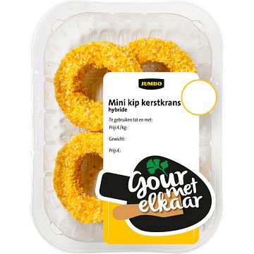 Foto van Jumbo kip kerstkrans mini 120g