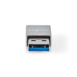 Foto van Nedis usb-a adapter - ccgb60925gy - zwart