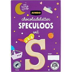 Foto van Jumbo chocoladeletter speculoos wit s 65g