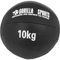 Foto van Gorilla sports medicijnbal - medicine ball - kunstleer - 10 kg