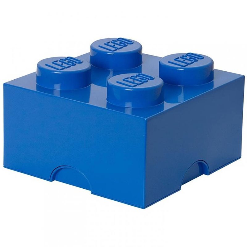 Foto van Lego brick 4 opbergbox - blauw