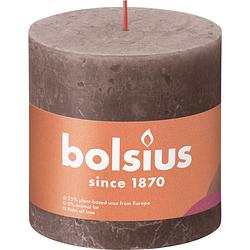 Foto van Bolsius - rustiek stompkaars 100/100 rustic taupe