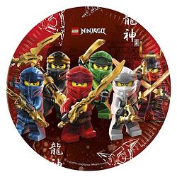 Foto van Globos papieren bordjes fsc ninjago, 8st.