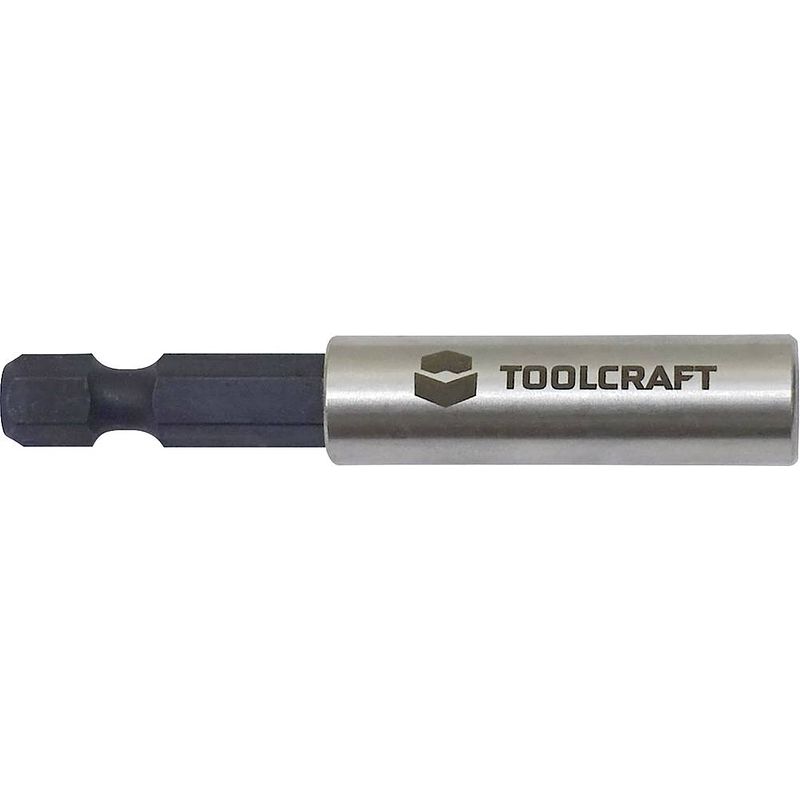 Foto van Toolcraft to-6918741 bithouder 6,3 mm (1/4) met magneet 60 mm 1/4 (6.3 mm)