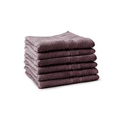 Foto van Linnick pure handdoek 60x110cm - purple - set van 6