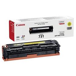 Foto van Canon toner 731y geel, 1500 pagina's - oem: 6269b002