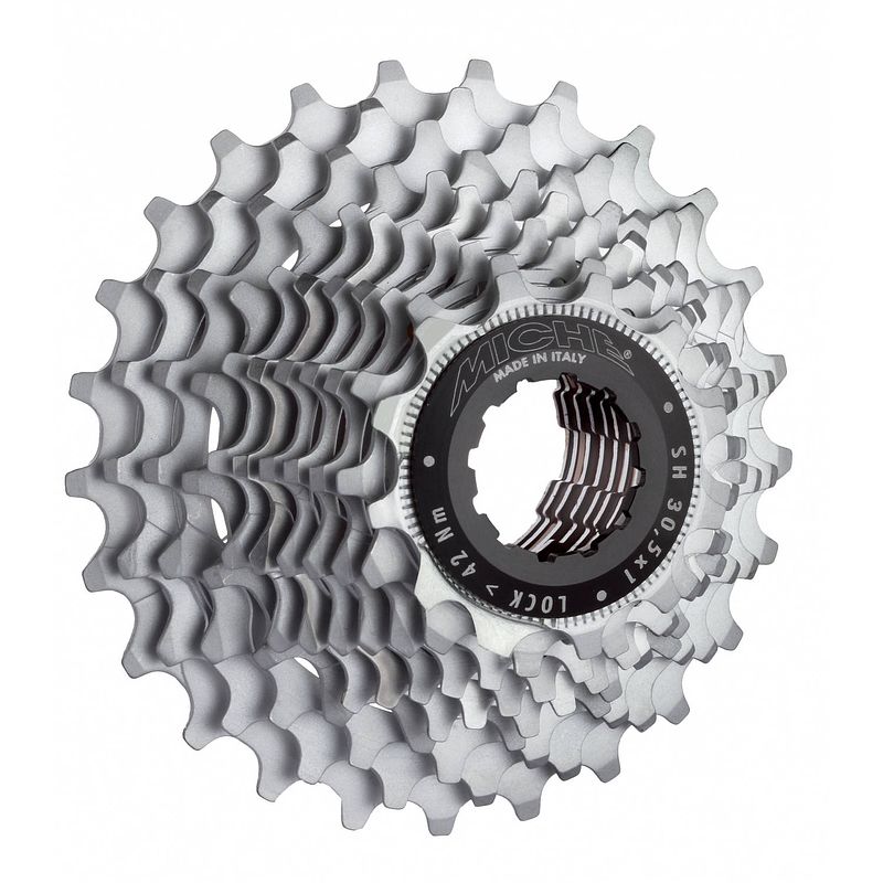 Foto van Miche cassette shimano primato 11s 11-25t zilver