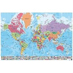 Foto van Grupo erik map world pt physical politic poster 91,5x61cm