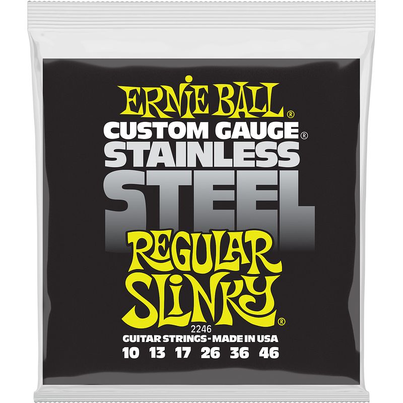 Foto van Ernie ball 2246 stainless steel regular slinky snarenset