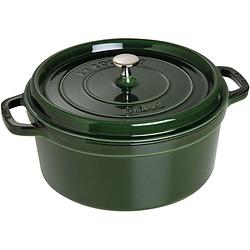 Foto van Staub braadpan cocotte basilicum - ø 28 cm / 6.7 liter