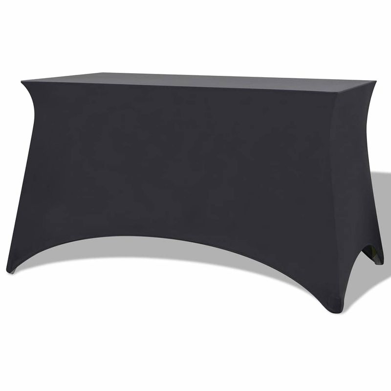 Foto van Vidaxl tafelhoes stretch antraciet 243x76x74 cm 2 st