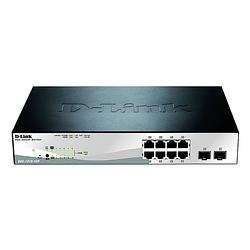 Foto van D-link dgs-1210-10p/e netwerk switch rj45/sfp 8 + 2 poorten 20 gbit/s poe-functie