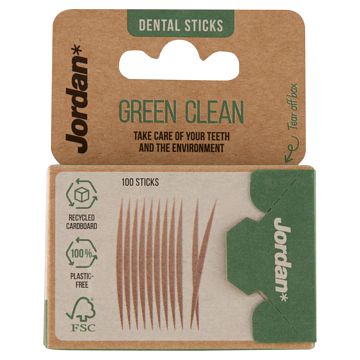 Foto van Jordan dental sticks green clean 100 stuks bij jumbo