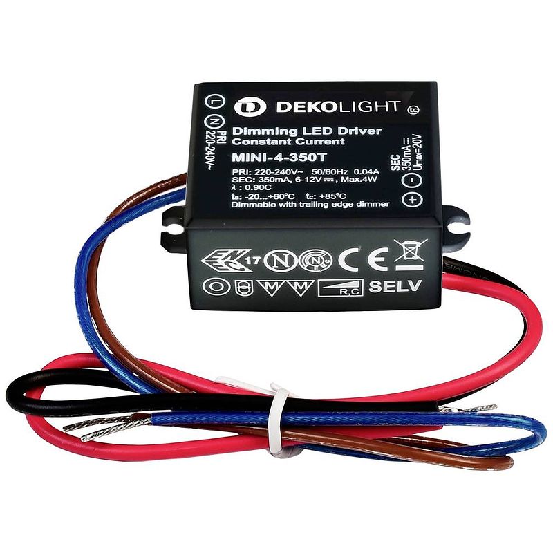 Foto van Deko light mini, dim, cc led-driver constante stroomsterkte 4 w 0.35 a 6 - 12 v/dc