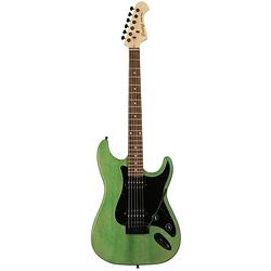 Foto van Fazley outlaw series sheriff basic hh green elektrische gitaar met gigbag