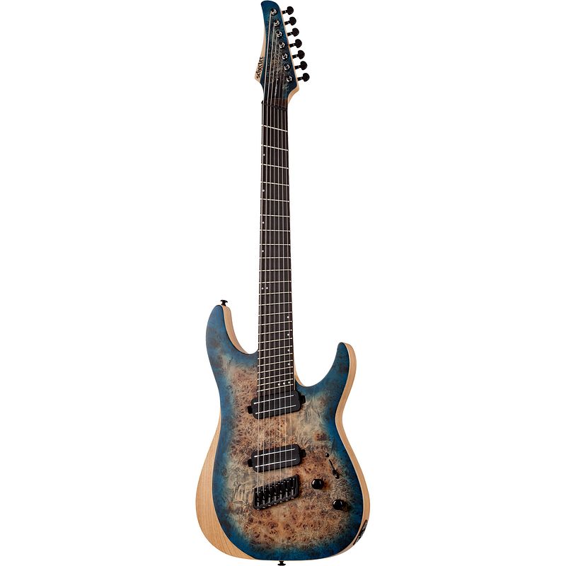 Foto van Schecter reaper-7 multiscale satin sky burst