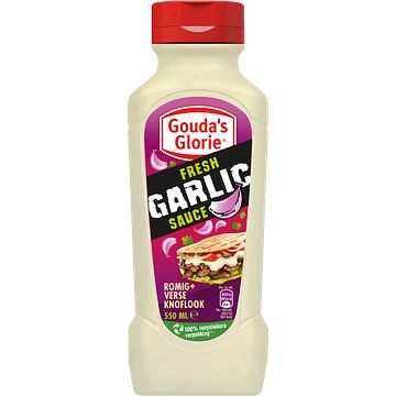Foto van Gouda'ss glorie fresh garlic sauce 550ml bij jumbo