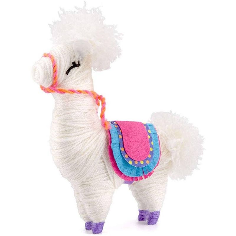 Foto van Toyrific knutselset yarn animals lama junior 14-delig