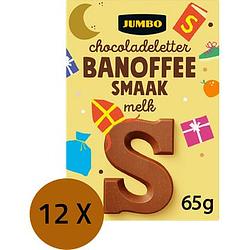 Foto van Jumbo chocoladeletter banoffee smaak melk s 65 g