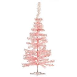 Foto van Kleine lichtroze kerstboom van 90 cm - kunstkerstboom