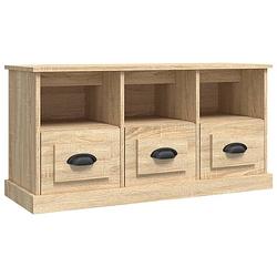 Foto van Vidaxl tv-meubel 100x35x50 cm bewerkt hout sonoma eikenkleurig