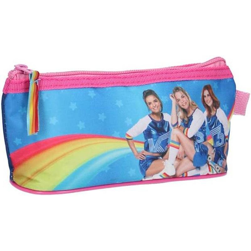 Foto van Studio 100 etui k3 20 x 9 cm polyester roze/blauw