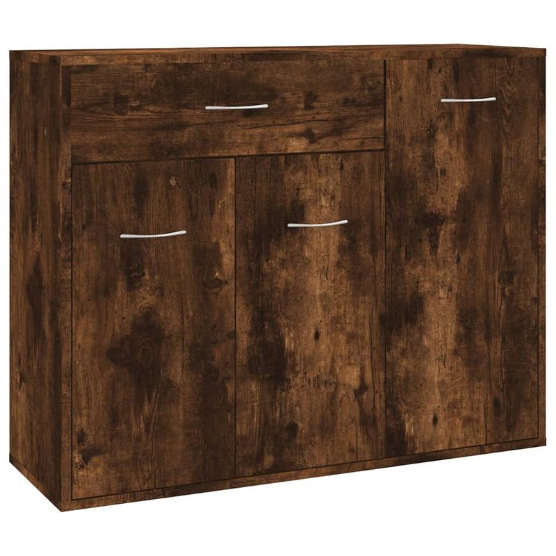 Foto van Vidaxl dressoir 88x30x70 cm bewerkt hout gerookt eikenkleurig