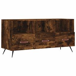 Foto van Vidaxl tv-meubel 102x36x50 cm bewerkt hout gerookt eikenkleurig