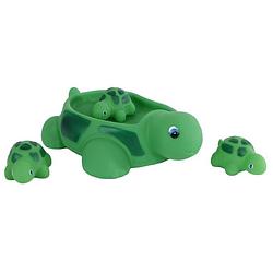 Foto van Mini club badfiguren schildpad junior 21 cm groen 4-delig