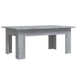 Foto van Vidaxl salontafel 100x60x42 cm bewerkt hout grijs sonoma eikenkleurig