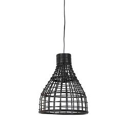 Foto van Light & living - hanglamp puerto - 34x34x41.5 - zwart