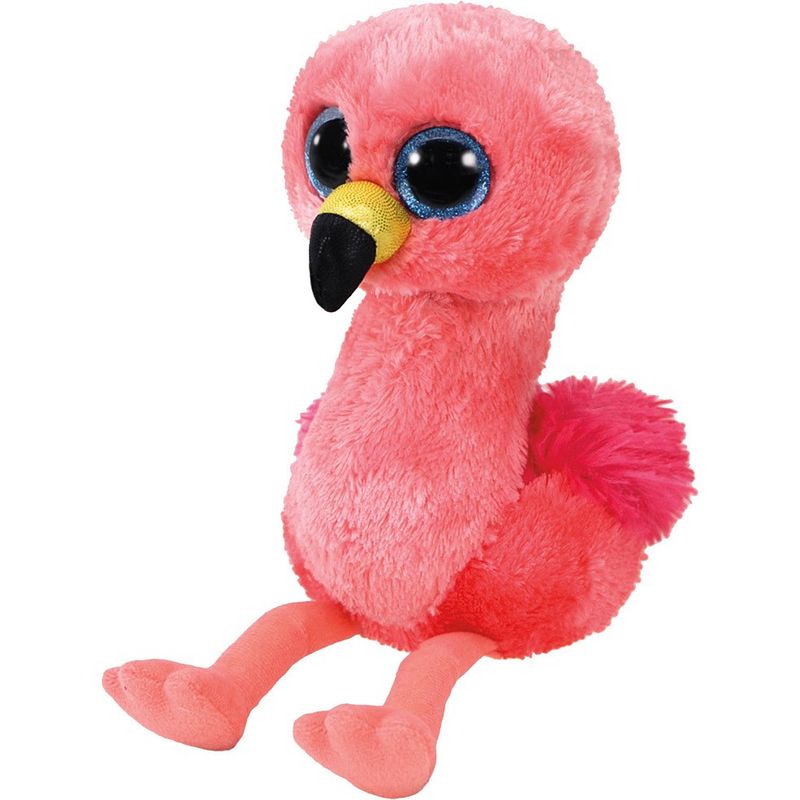 Foto van Ty beanie boo's knuffel flamingo gilda - 15 cm