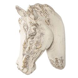 Foto van Clayre & eef witte decoratie paard 32*16*45 cm 6pr3052