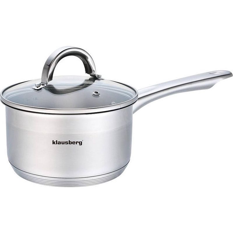 Foto van Top choice - steelpan met deksel - sauspan - 16 cm - 1.5 liter