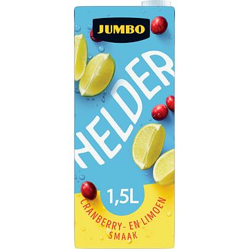 Foto van Jumbo helder water cranberry limoen 1, 5l