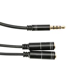 Foto van Devine vp-sp smartphone splitter kabel voor 3,5mm headphone en 3,5mm mono mic