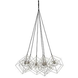 Foto van Light & living - hanglamp kubinka - 25x25x26 - zilver