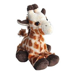 Foto van Wild republic knuffel giraffe junior 18 cm pluche geel/bruin